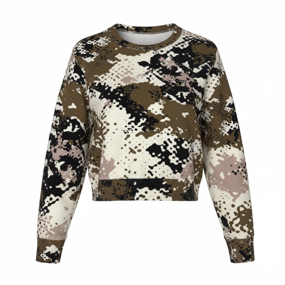 Rag & Bone Pixelated Camouflage Print Poe Sweatshirt size XS